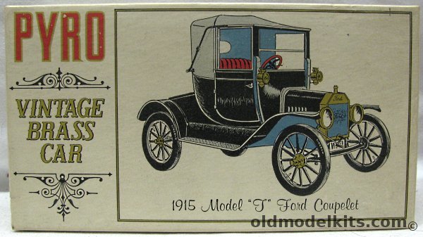 Pyro 1/32 1915 Model T Ford Coupelet Vintage Brass Car, C451-100 plastic model kit